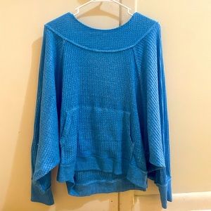Free People - We The Free oversized blue sweater